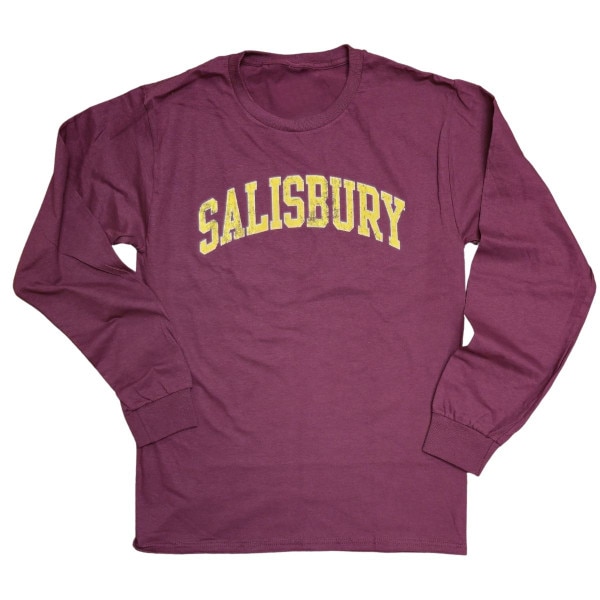Maroon Long Sleeve Tee w/Salisbury
