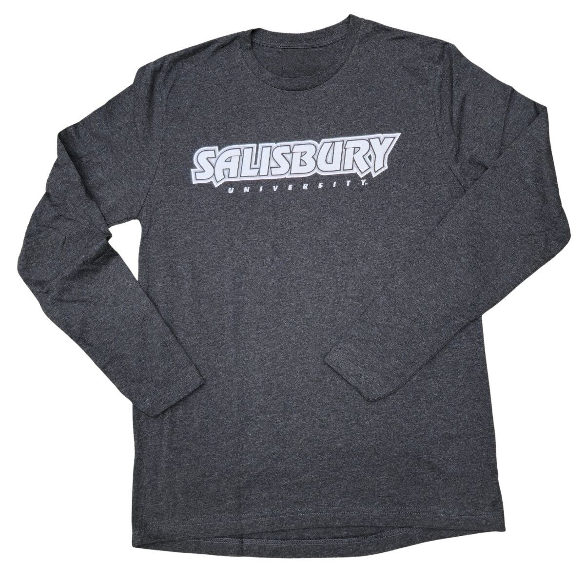 Blk Tri-Blend Long Sleeve Tee w/SU