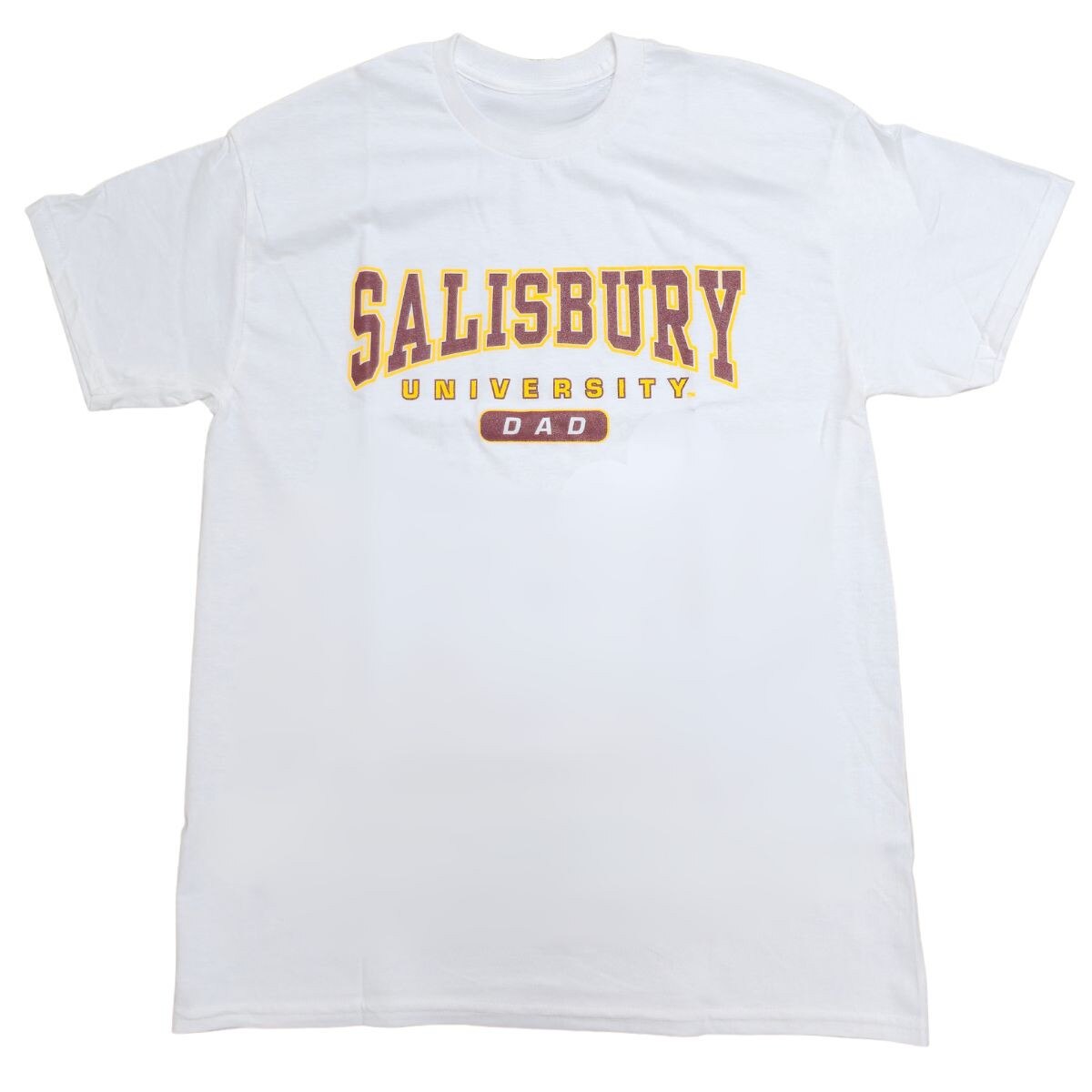 White SU Dad Oval Tee