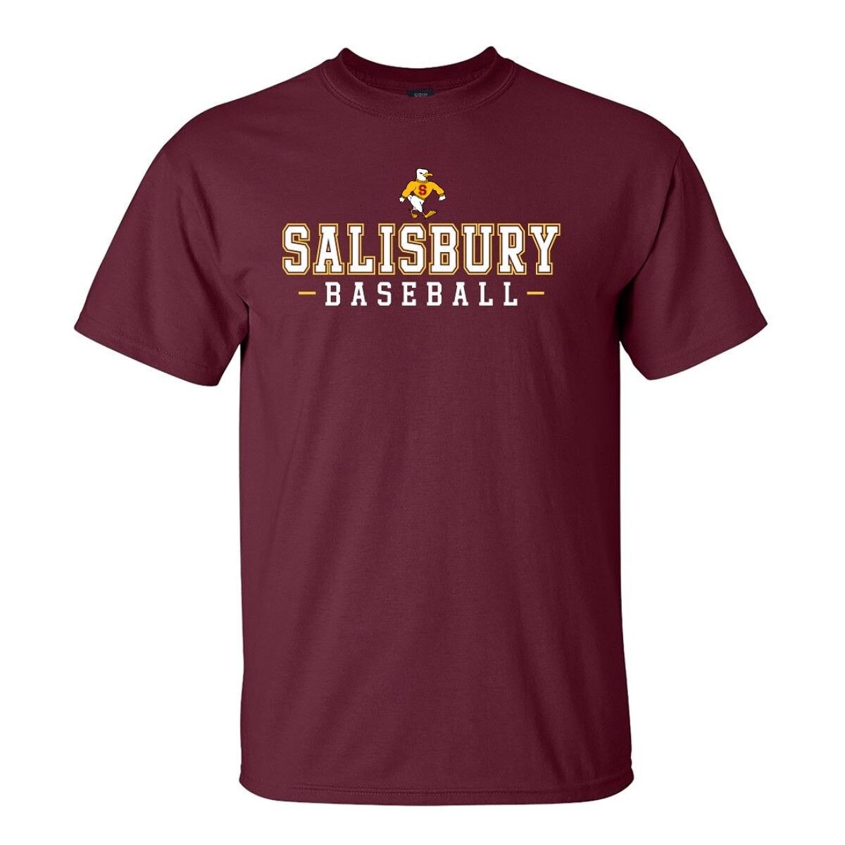 Maroon Baseball Tee w/Sammy