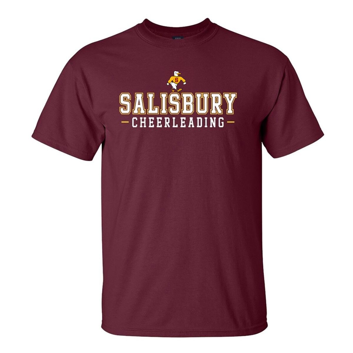Maroon Cheerleading Tee w/Sammy