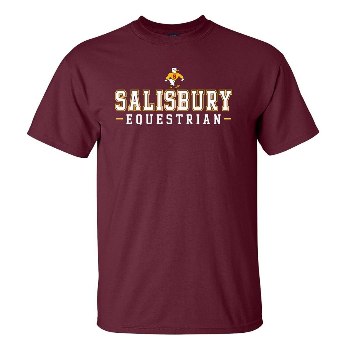 Maroon Equestrian Tee w/Sammy
