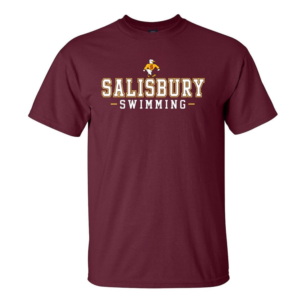 Maroon SBY Swimming Tee w/Sammy