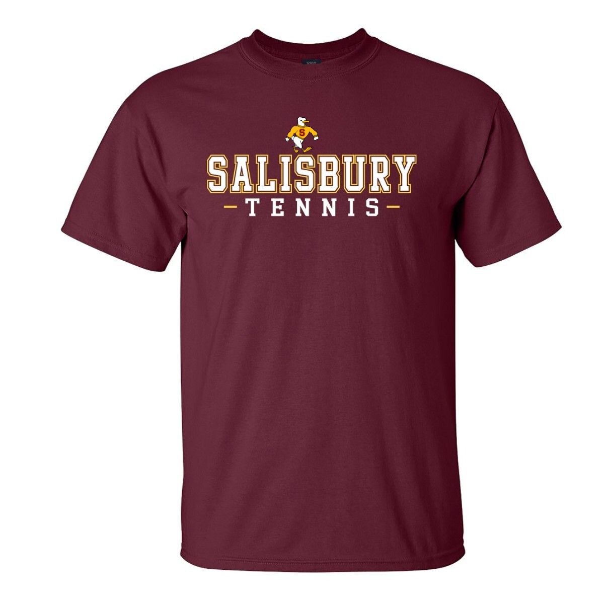 Maroon SBY Tennis Tee w/Sammy