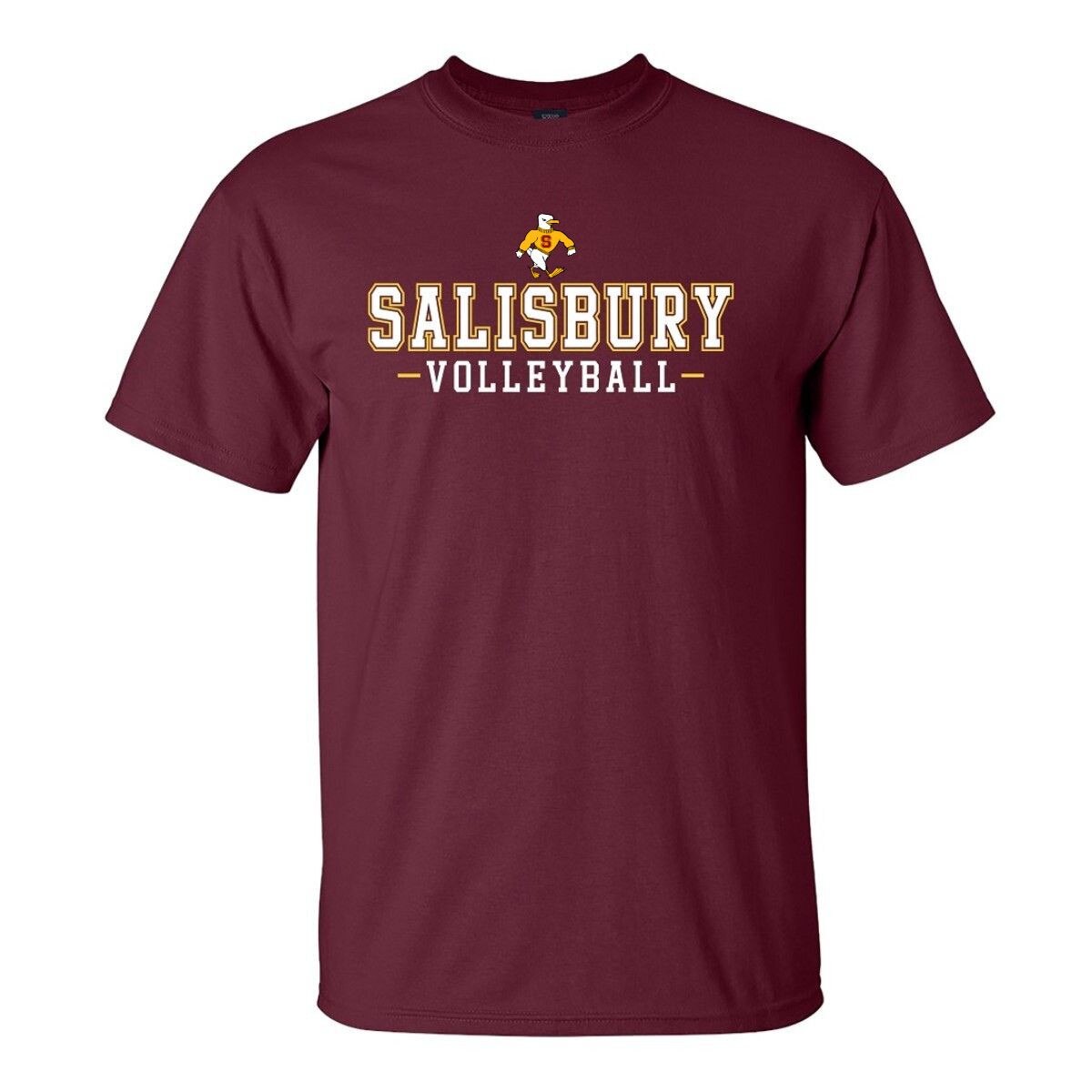 Maroon SBY Volleyball Tee w/Sammy
