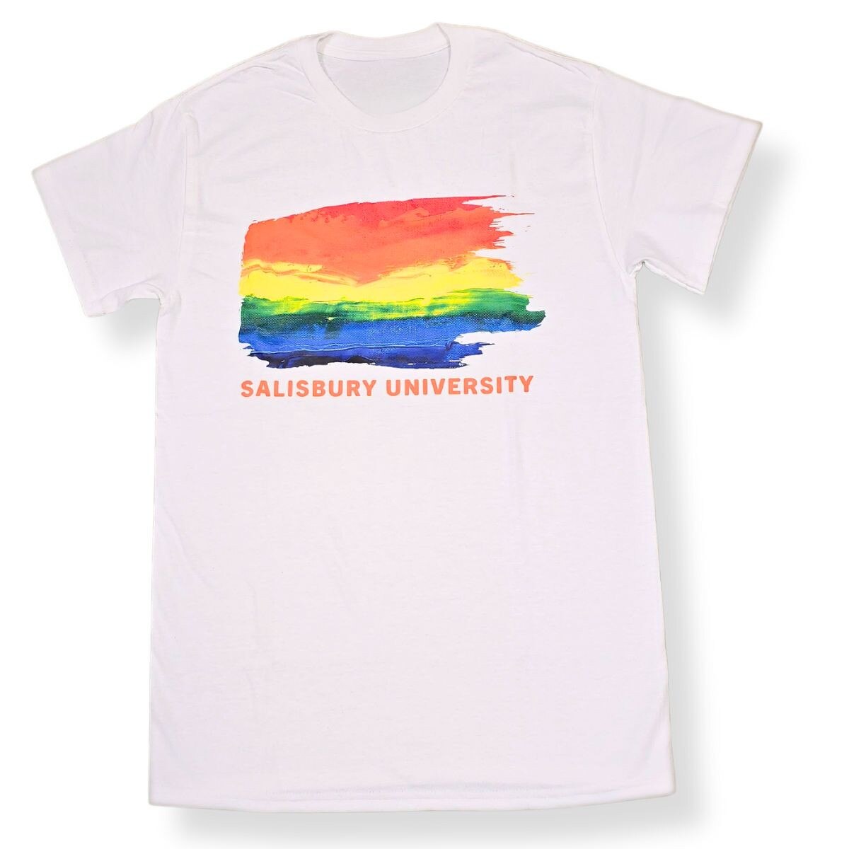 White SU Rainbow Tee