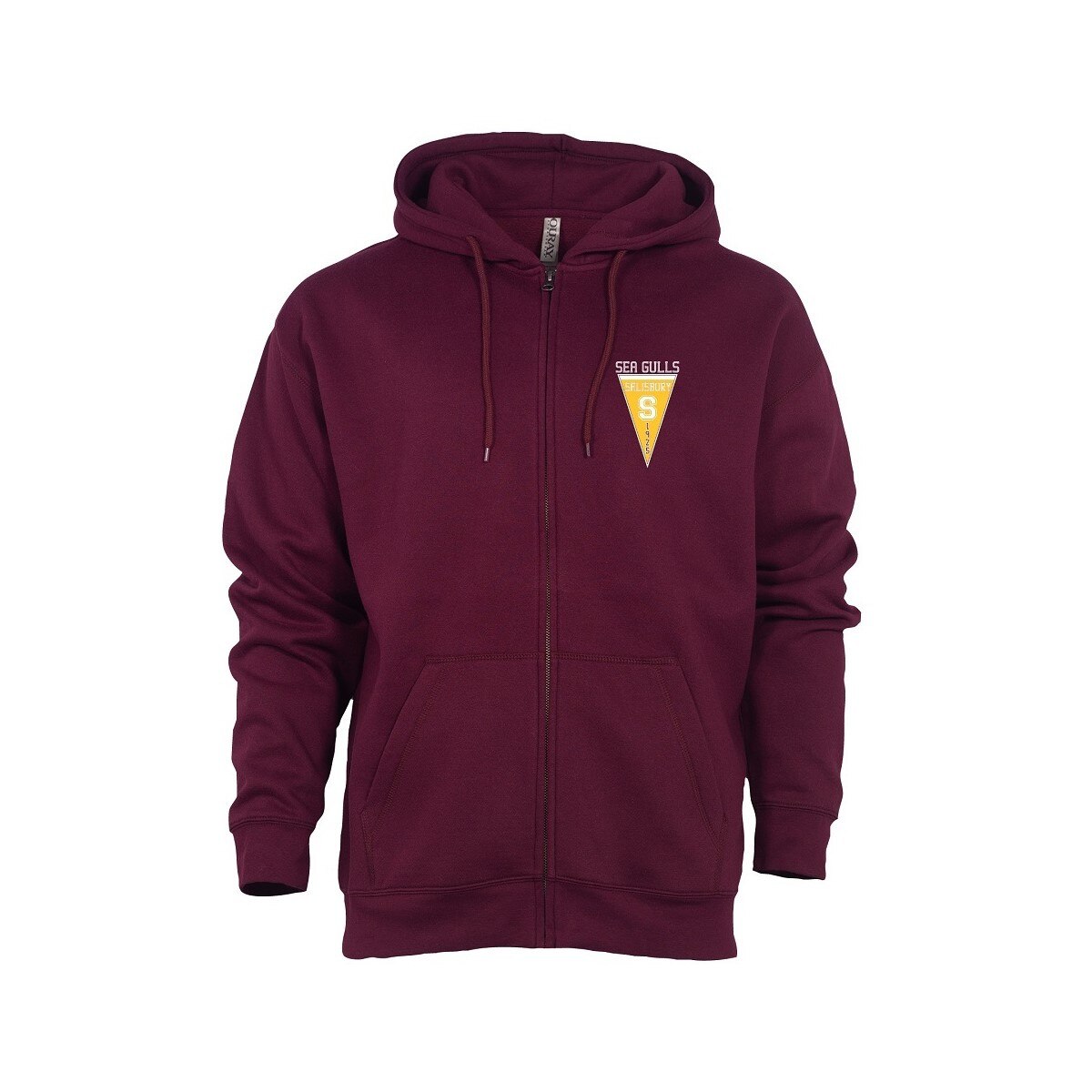 Mar Full Zip Hood w/Pennant Design