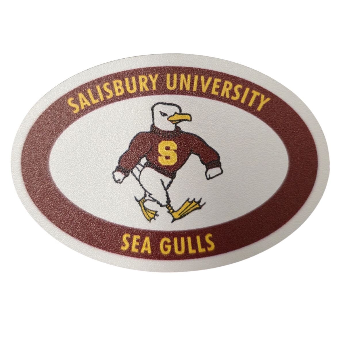 SU Sea Gulls Sammy Wooden Magnet