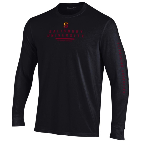 Black Long-Sleeve Tee w/Split S