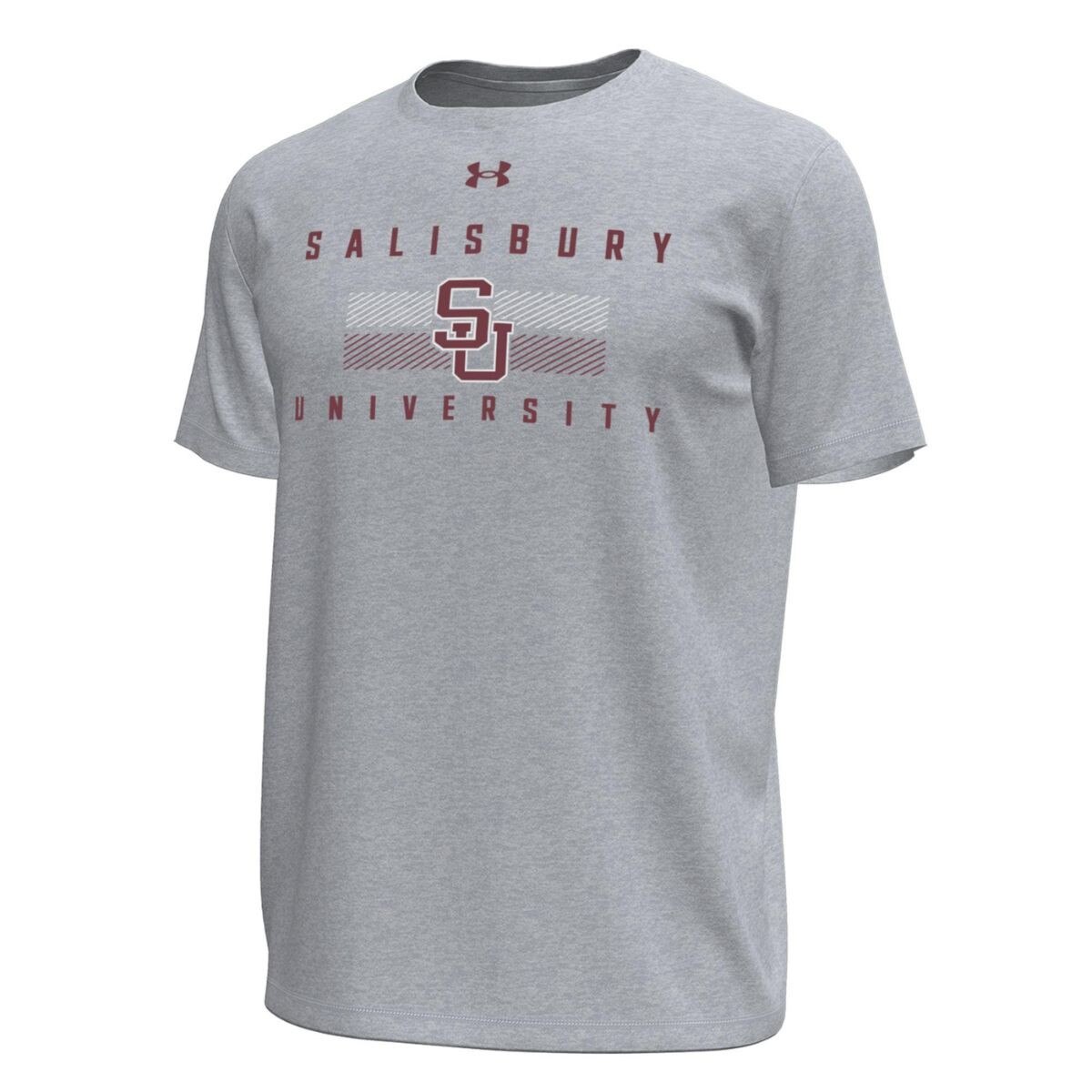 Gray SU Tech Tee w/Interlocking SU