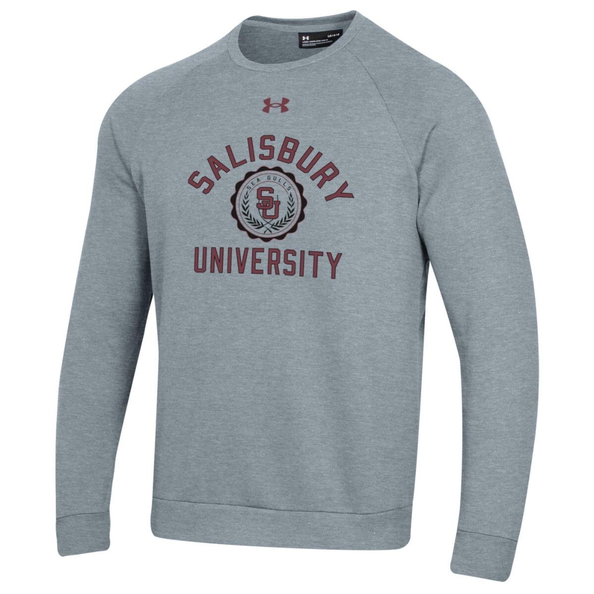 Grey SU Crewneck w/Interlocking SU