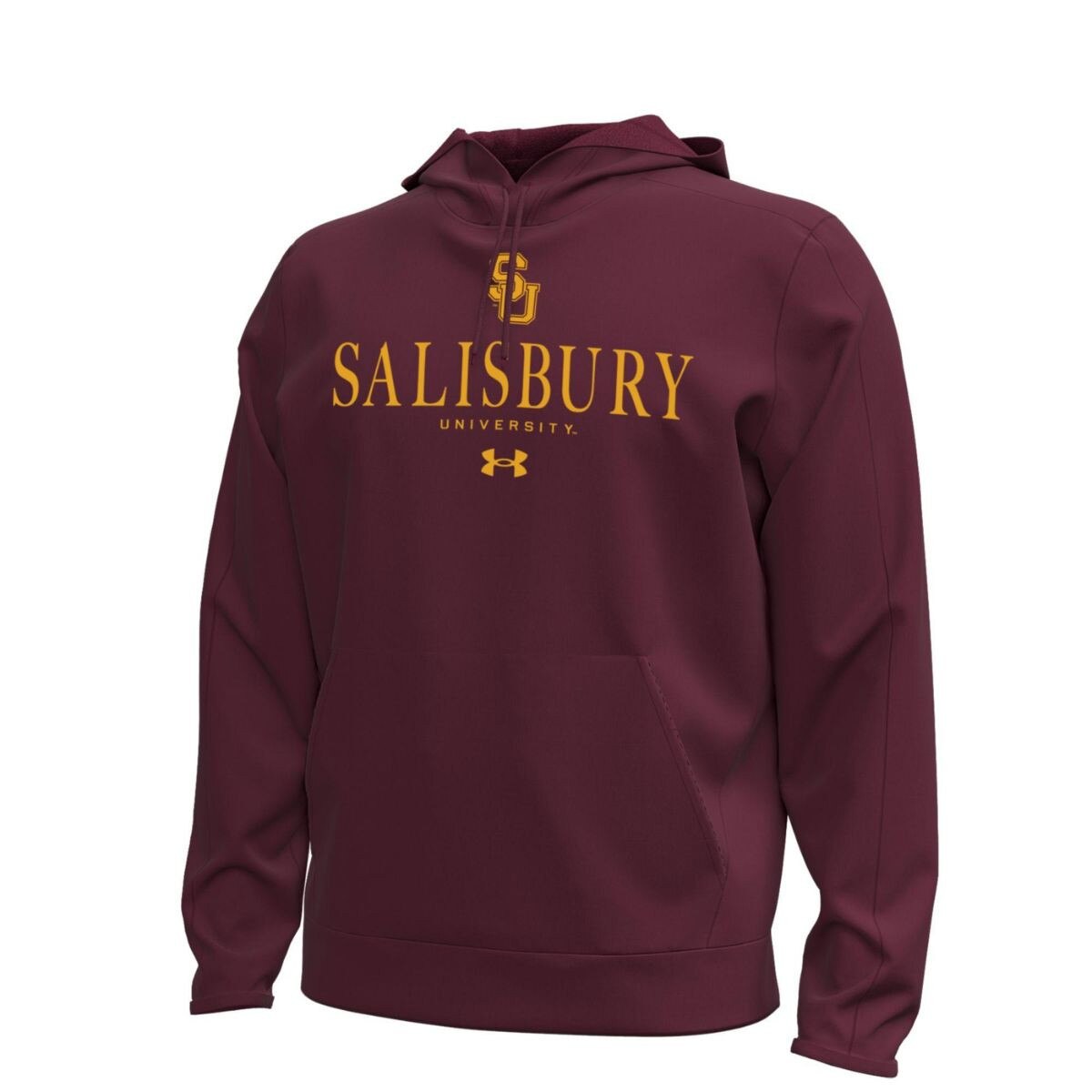 Maroon SU Hoodie w/Interlocking SU