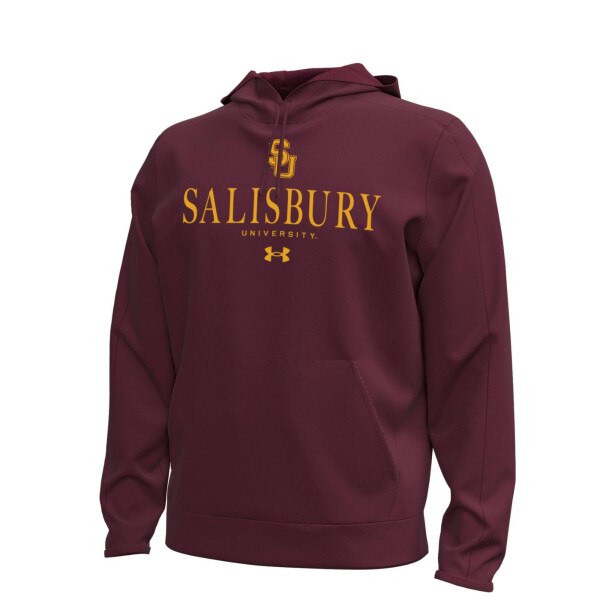 Maroon SU Hoodie w/Interlocking SU