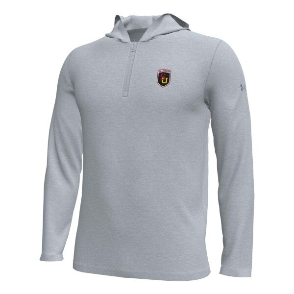 Gray Quarter Zip Hoodie w/SU Patch