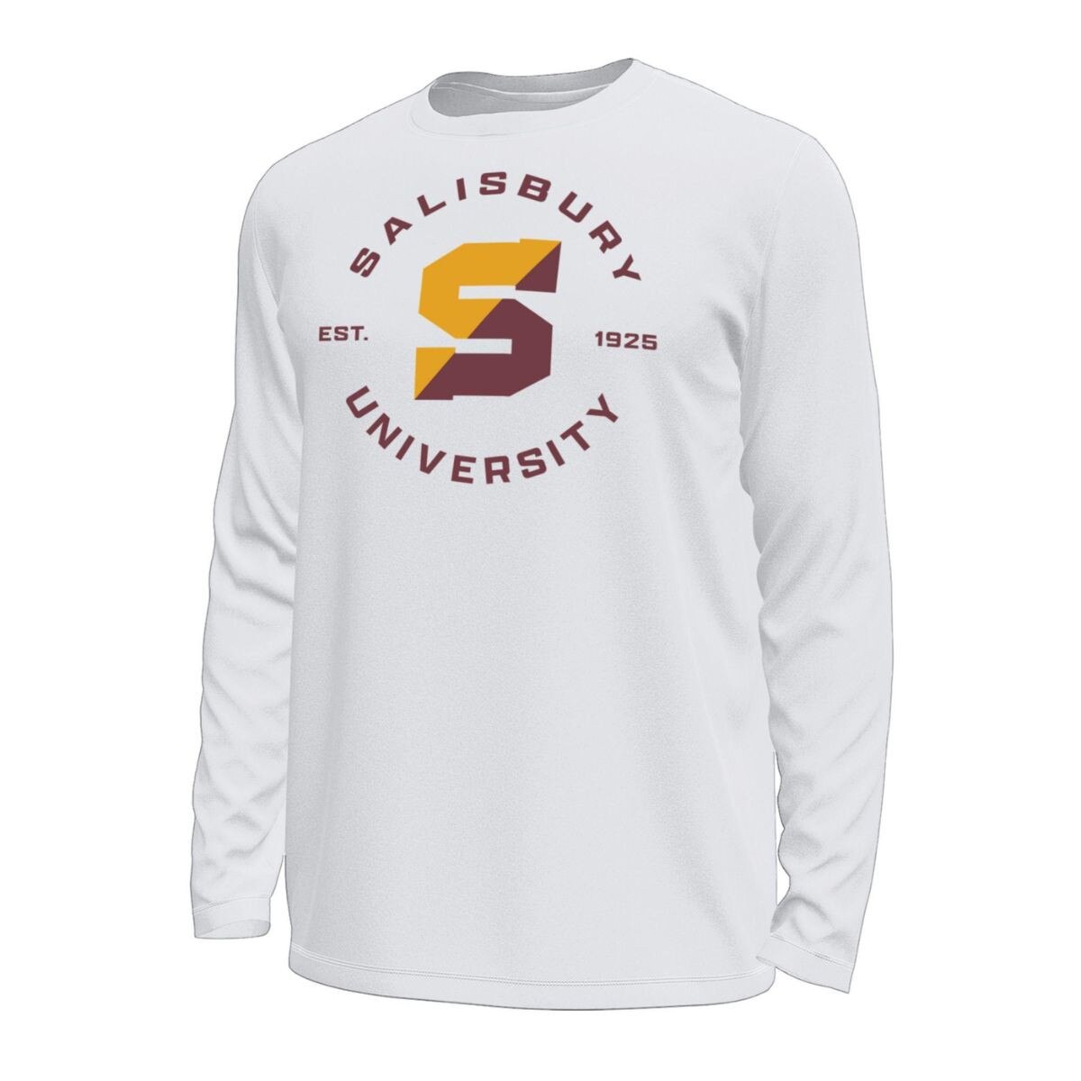 White Long Sleeve Tee w/Split S