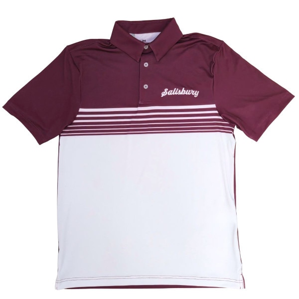 Maroon/White Polo w/Salisbury