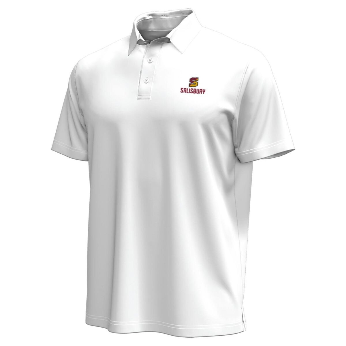 White Split S Logo Polo