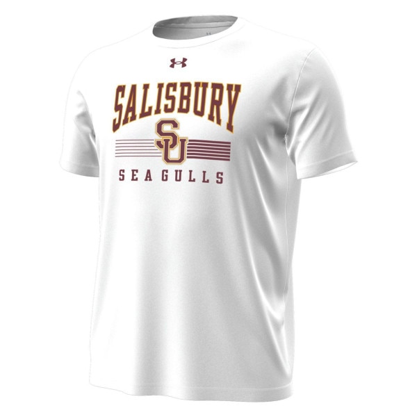 White SU Tee w/ Sea Gulls