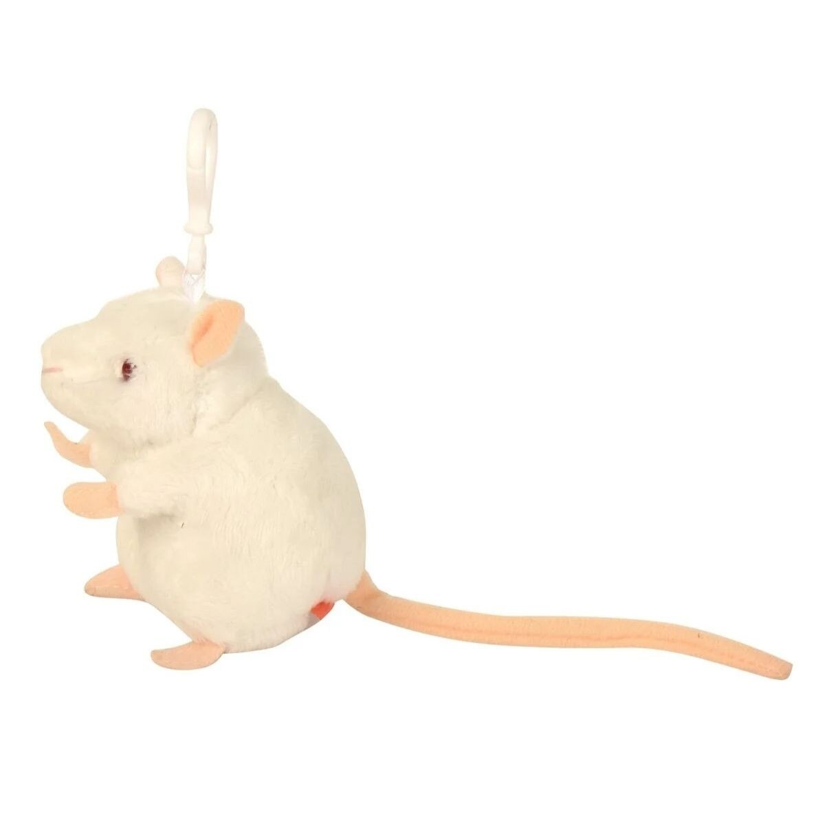 GIANTmicrobe Wht Lab Mouse Keychain