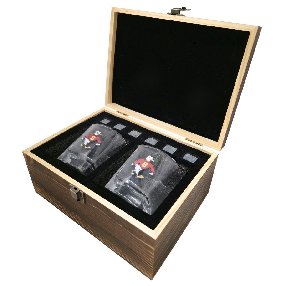 Giftbox Open w/Rocks Glasses
